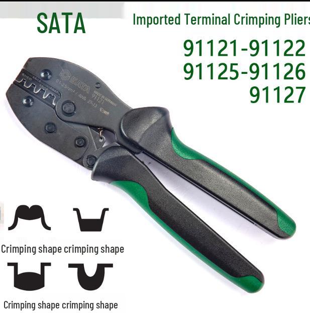 Немецкие импортные обжимные клещи для SATA-терминалов (Модели 91121-91127) European Terminal Crimping Pliers 91122