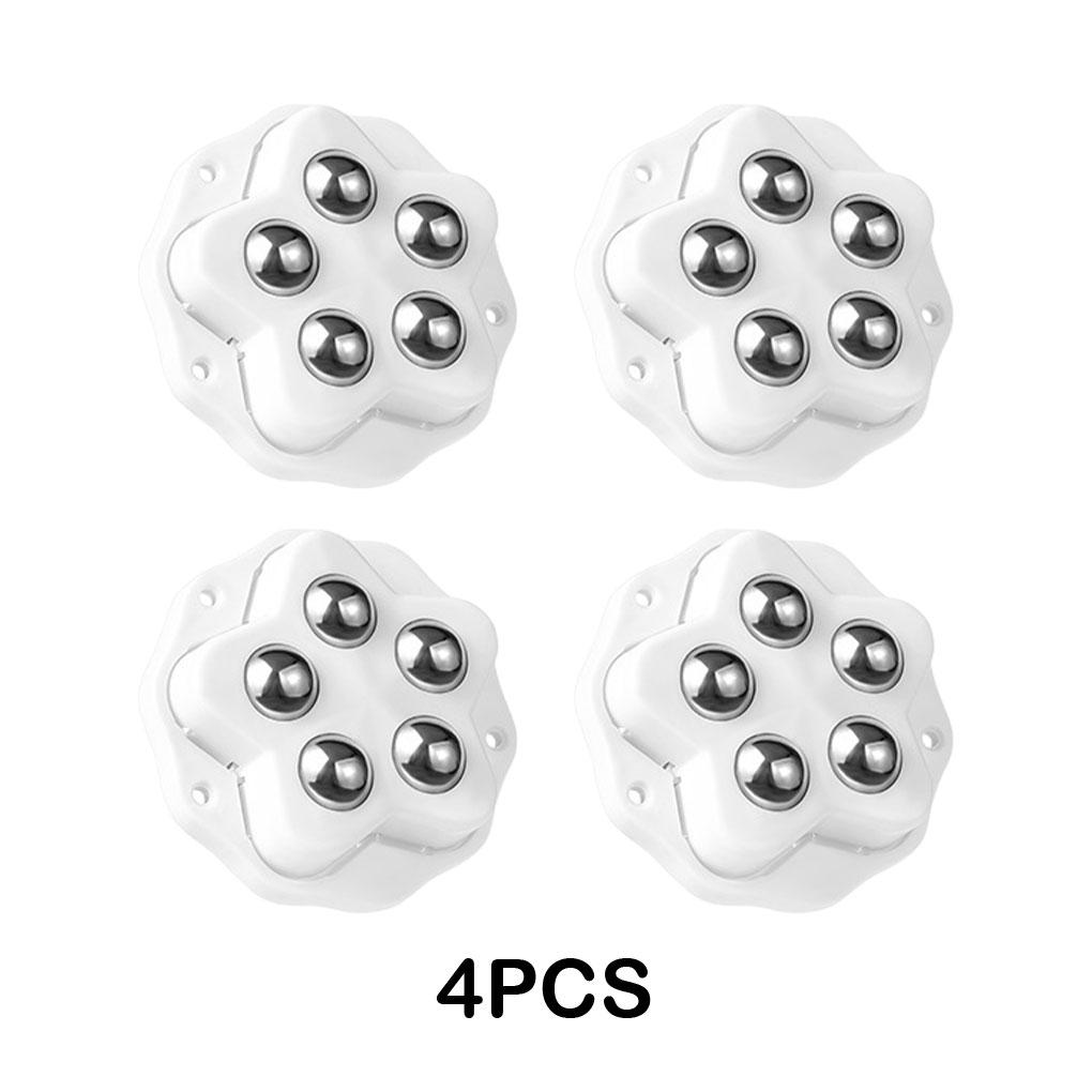 4x Edelstahl Lenkrollen Set mit 4 für Büromöbel Schwenkrollen Rollen für Geräte