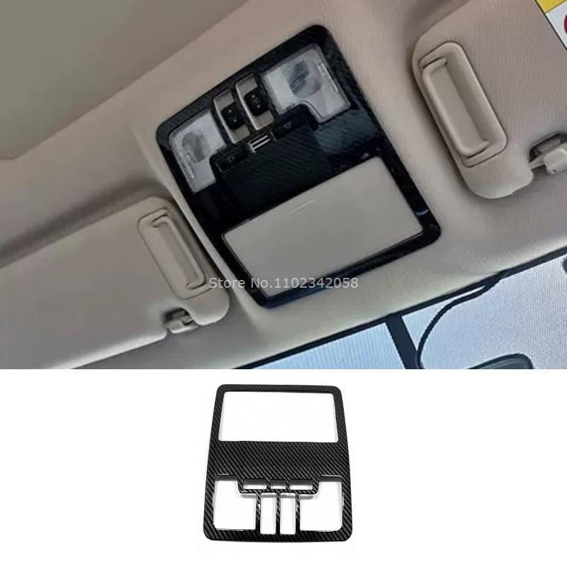 For Toyota Highlander 2015- Car Carbon Fiber Color Interior Decoration Cover window lift swtich gear shift panle Accessories