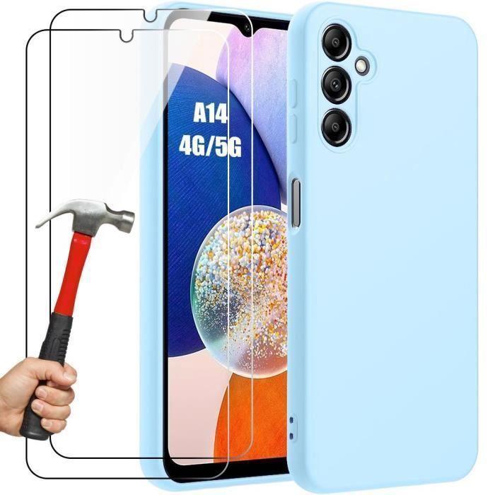Coque de Protection - BOOLING - pour Samsung Galaxy A14 - Ultra Slim Anti-Rayures + 2 Vitres