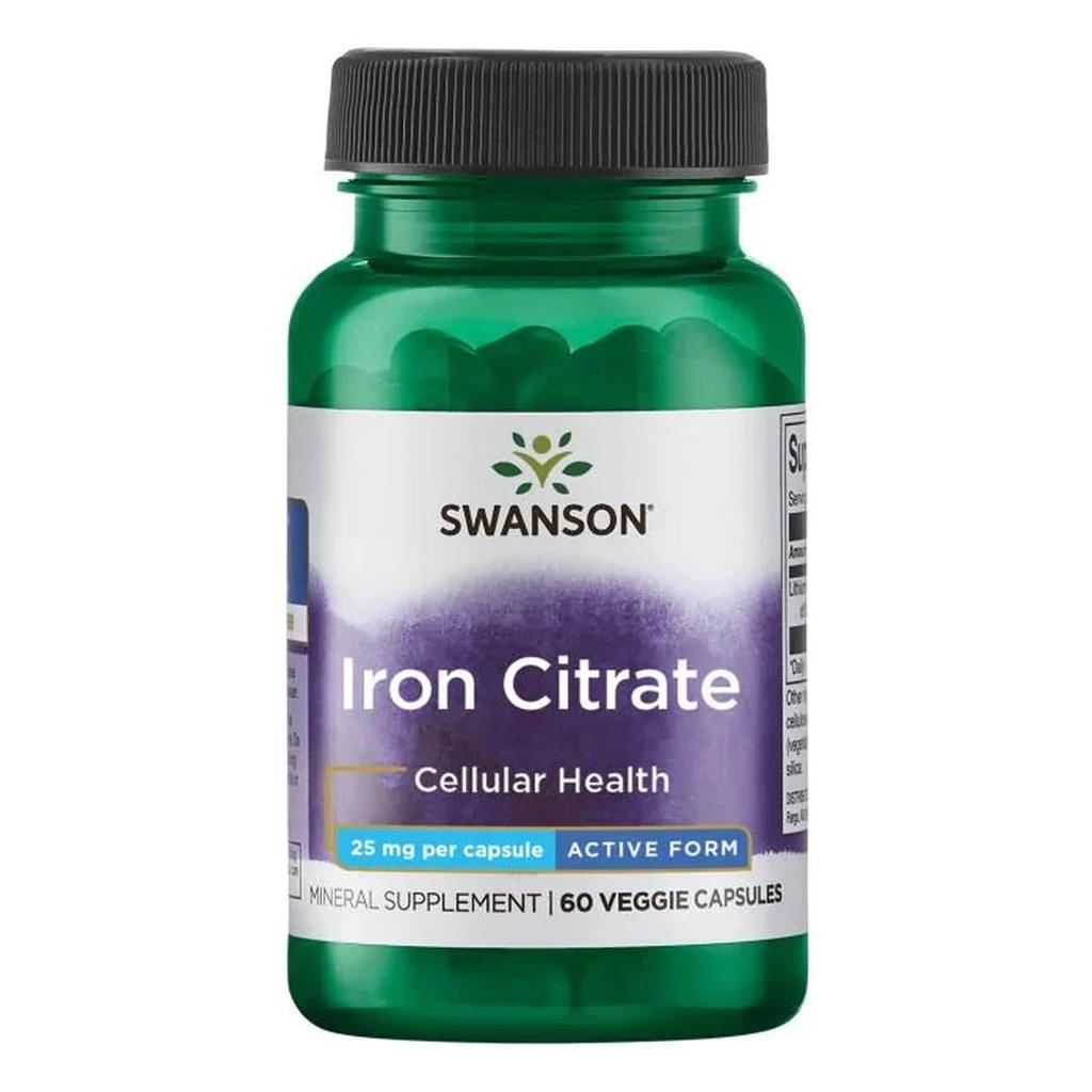 Iron Citrate, 25mg - 60 vcaps