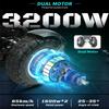 Elektroroller Klappbar OOTD T30 13" 1600W x 2 Motor Elektrischer Offroad-Roller für Erwachsene Mit Sitz 60V 31,2AH LCD-Display Höchstgeschwindigkeit 65 km/h