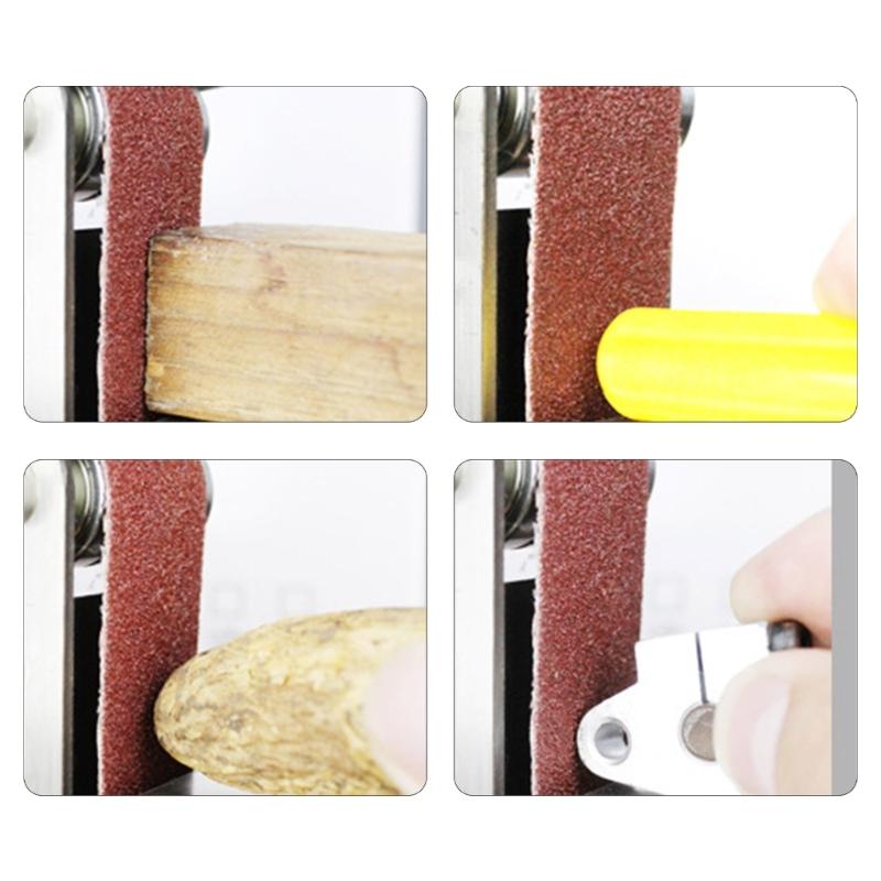 Compact Belt Grinder Small Belt Grinding Tool Simple Operate for Sharpening & Sanding Tasks Featuring 7 Speed Setting