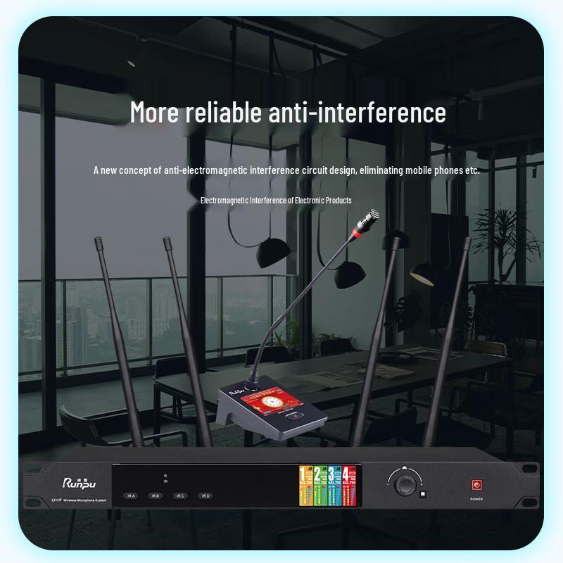 Runpu Professional Wireless Conference Gooseneck Microphone System (CN version)