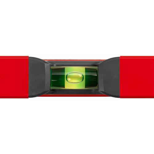 SOLA LSX10 X PRO Aluminum Box Profile Spirit Level with 2 60% Magnification Vials, 10-inch, Red