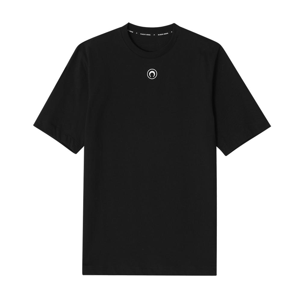 

Marincer Mtt077a Cjer0009 Bk99 Moon Logo Embroidery Men S Short Sleeve Tee MTT077A CJER0009 BK99 (XL)