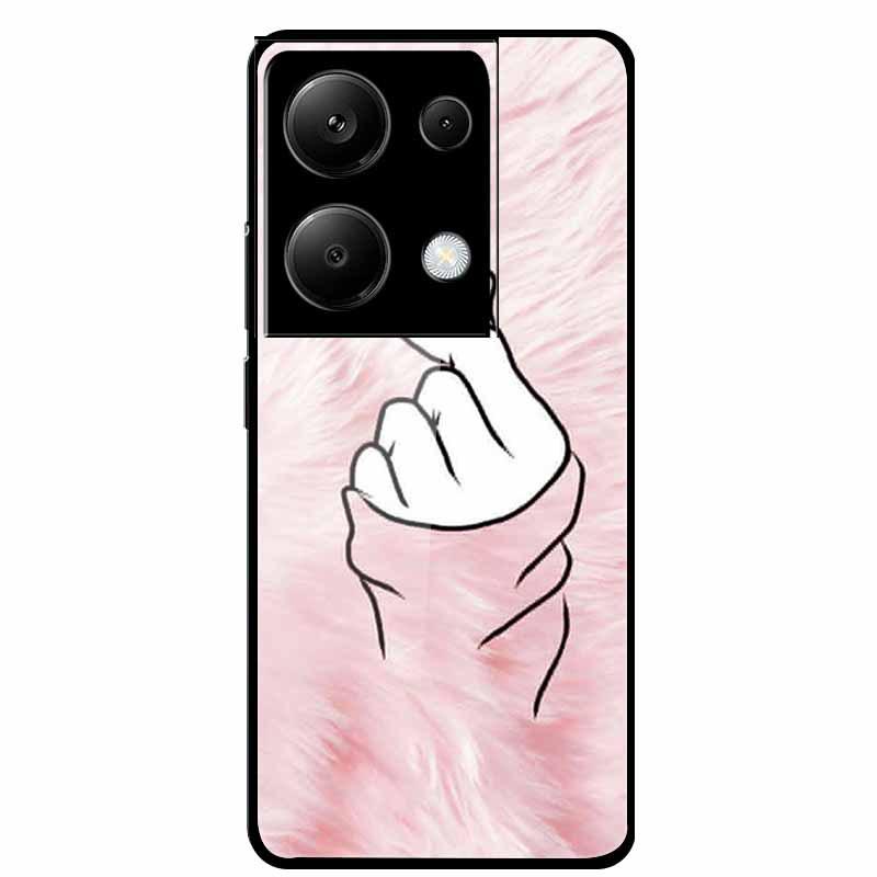 Redmi NOTE 13 PRO 4G Case with Tempered Glass & Aesthetic Color Painting