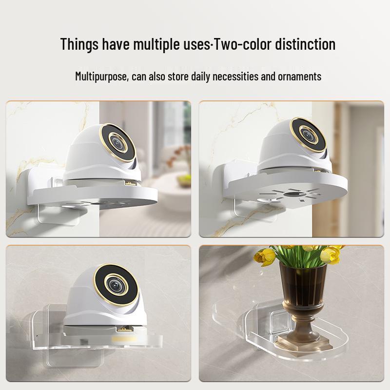 Punch-Free Wall-Mounted Camera & Router Shelf