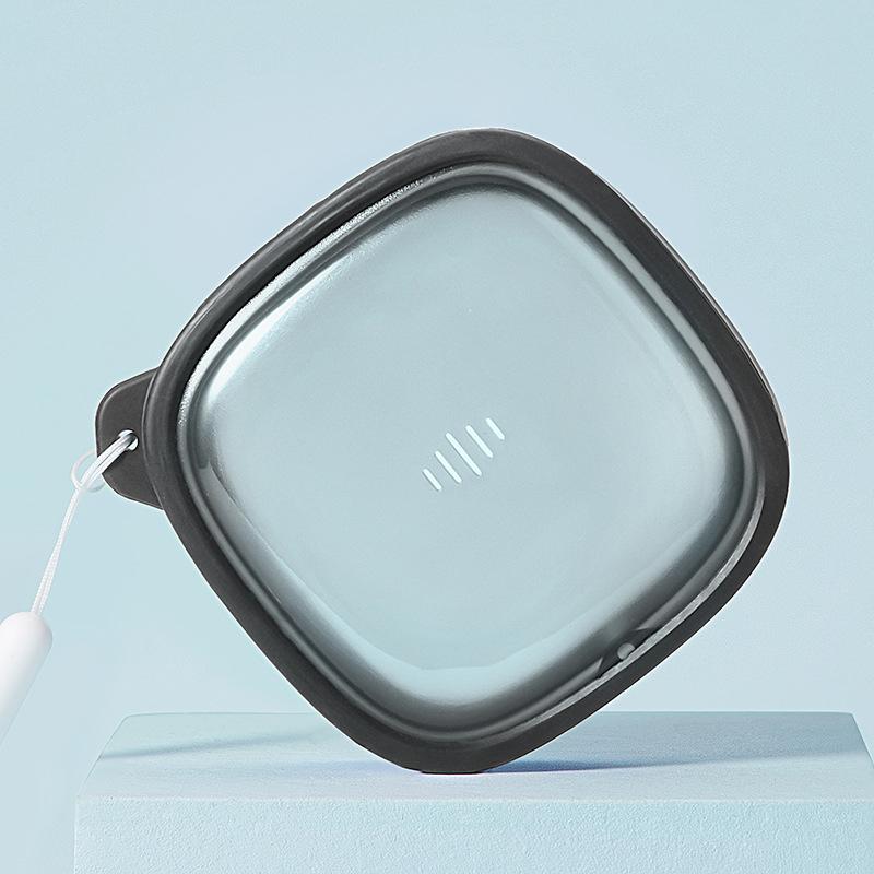 1pc Storage Box Denture Elderly Portable Soak Box Invisible Braces Orthodontic Retainer Cleaning And Cleaning Boxes серый