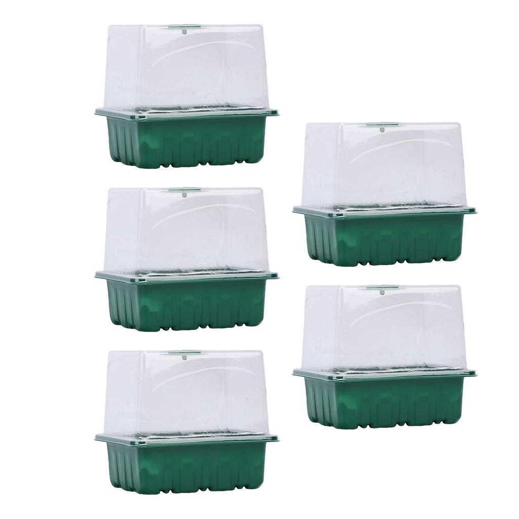 Plant Starter Tray 6 Cells Breathable Visible Reusable Heightened Plant Germination Tray for Gardening