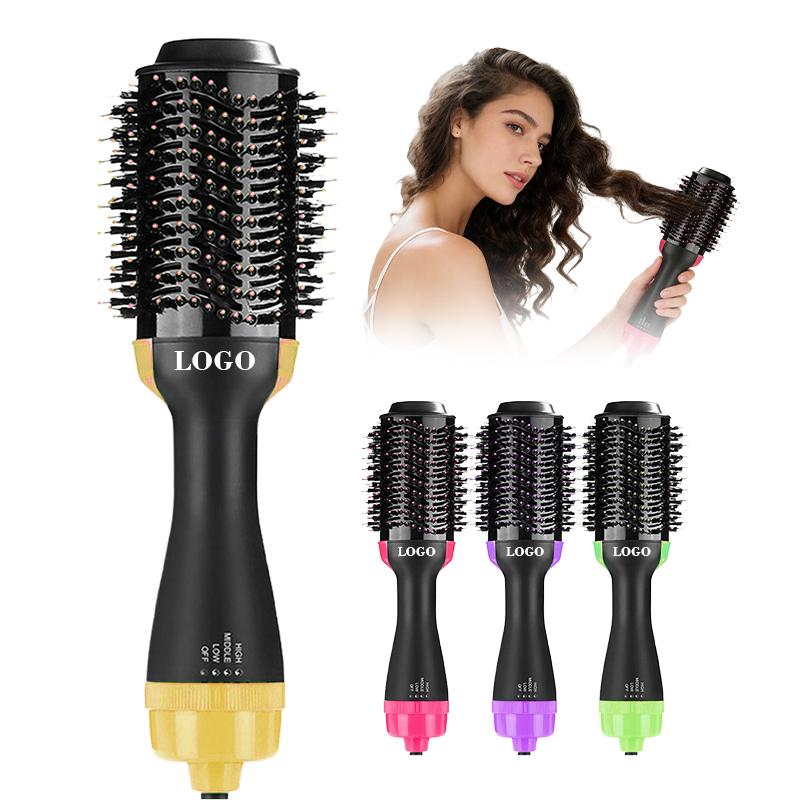 Multi Hair Styler Hot Air Brush Diffuser Women Brush Negative Ion Detachable Hair Dryer 2in1 Blowout Brush