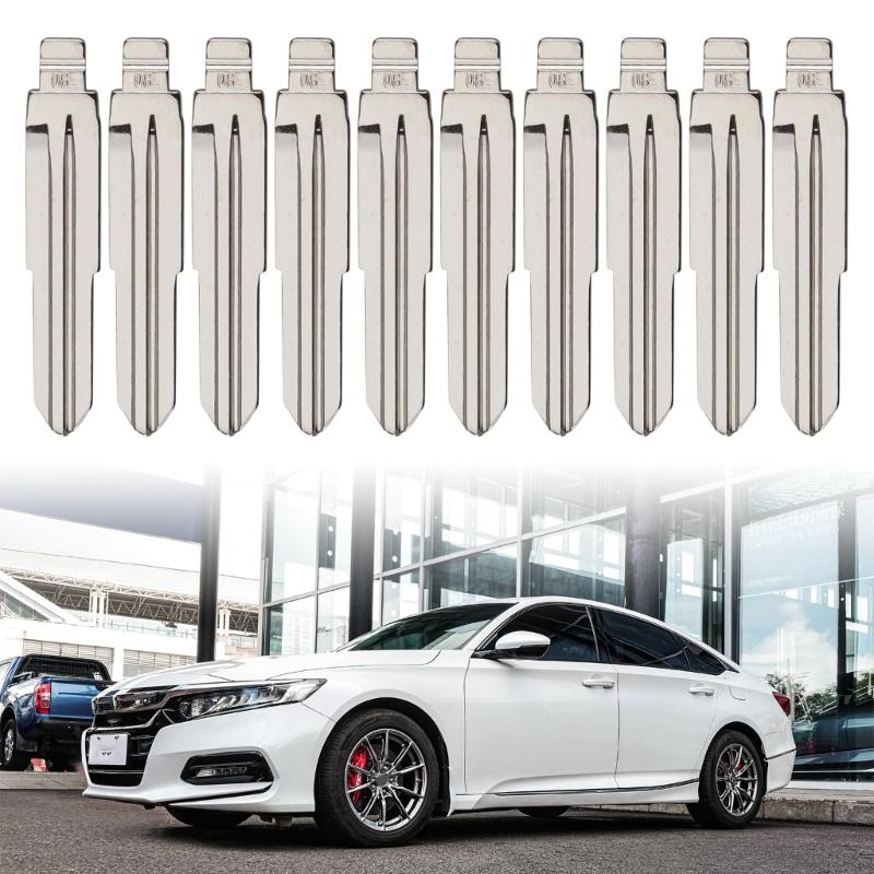 10pcs Metal Construction Key Blank for Vehicle Stable Performances TOY38R Universal Car Flip Remote Keys Blade Easy Install