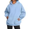 2024 Women's Spring/Autumn Hooded Sweatshirt with Pockets