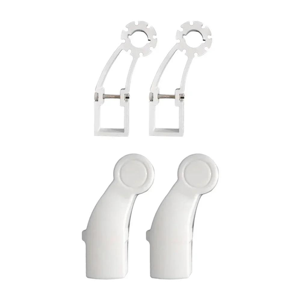 2Pcs Awning Brackets With Lids For 40mm Square Tube Retractable Gearbox Support Aluminum Alloy Awning Parts For 40mm Square Tube