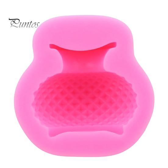Grid Vase Silicone Mold DIY Fondant Cake Soap Clay Decoration Handcrafts Mould