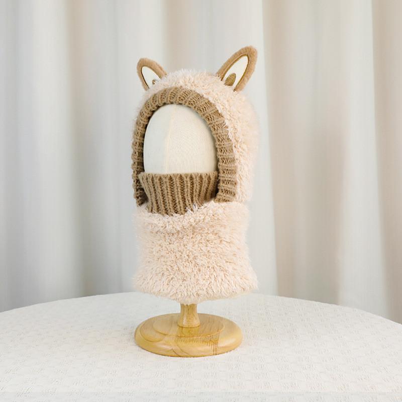 Kids Winter Knit Hat With Plush Ear Protection For Cold Weather Outdoor Fun