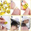 Beekeeper Costume Set Including 2 Beekeeping hat and Veil, 10 Wool Felt Beekeeping hat, 10 Round Double Sided Tape Beekeeper Helmet goggat Hats with