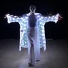 Stage Performance Light Up Cardigan Polyester Sheer Cover Up New Luminous Dance Costume