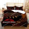 Jurassic Park Bedding Set Cartoon Kids Duvet Cover Set Pillowcase Queen King Double Bed Home Dropshipping King Size 3D Print