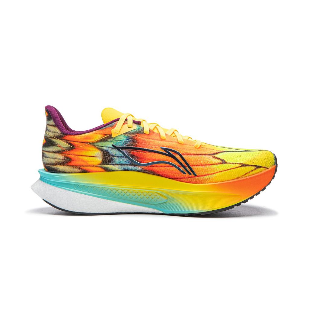 Li Ning Feidian 6 Challenger Cushioning Slip Resistant Low Top Casual Running Shoes Men's Neon Mango Yellow ARMW003-38