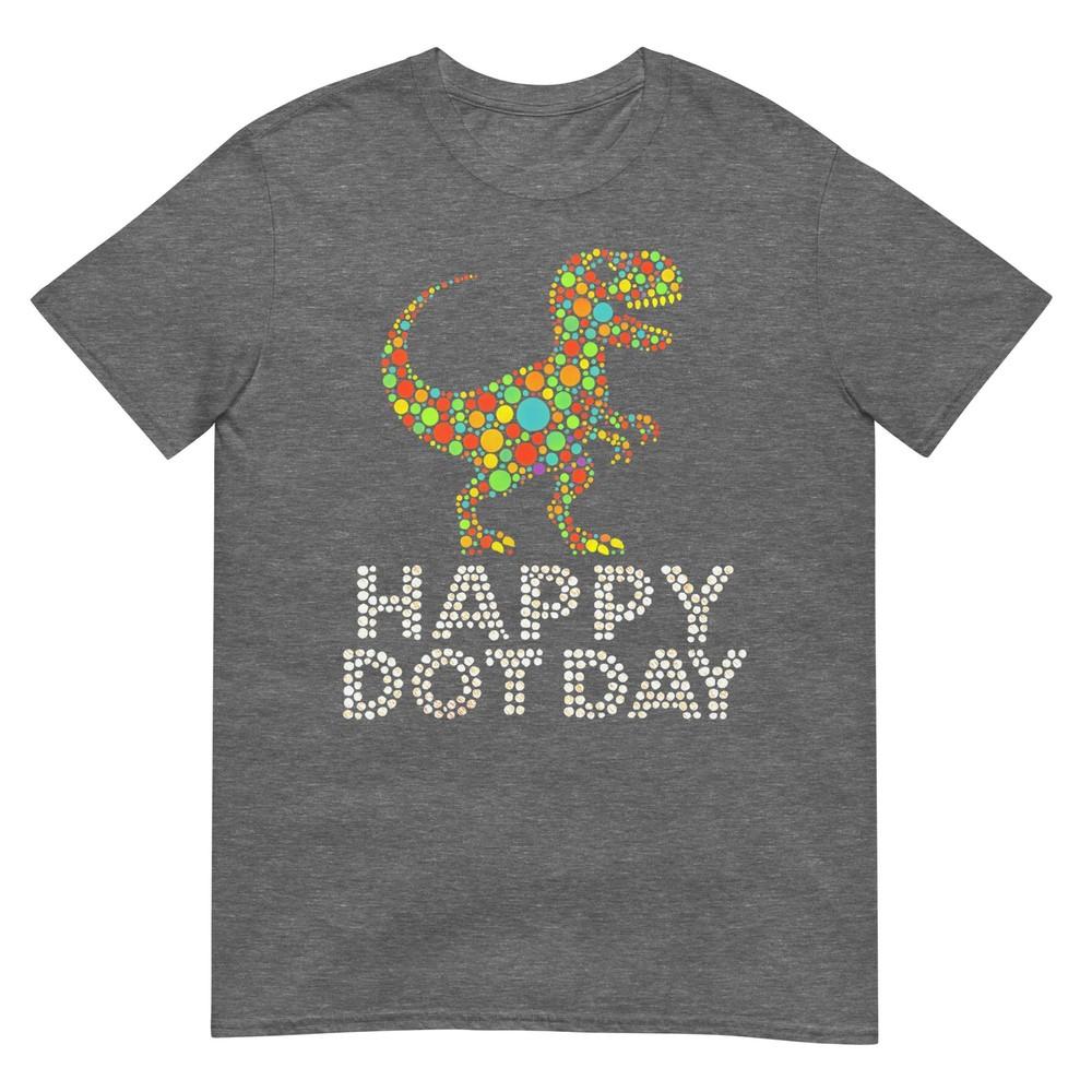 Dot Day 2025 September 15th Polka Dot TRex Boys Girls Kids TShirt