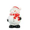Hand-Painted Ceramic Snowman Cookie Jar, Christmas Tree Design Candy Storage Container, Holiday Kitchen Decor