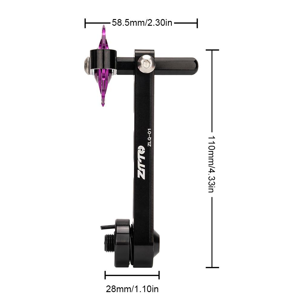 Aluminiumlegierung MTB Single Speed Schaltwerk Kettenspanner Fahrrad 1-Gang Schaltwerk Kette Prüfer Führung für MTB Rennrad