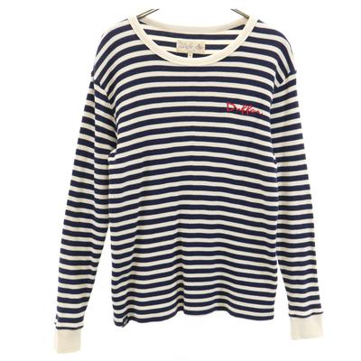 Das DUFFER of ST.GEORGE Border Muster Langarm Waffel T-Shirt M Ron T Damen Gebraucht