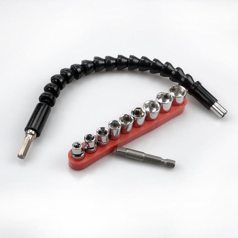 Universelle flexible Schaftverlängerung für Bohrmaschine & Schraubendreher - Multifunktional, Flexible Verbindungsstange & Bit.