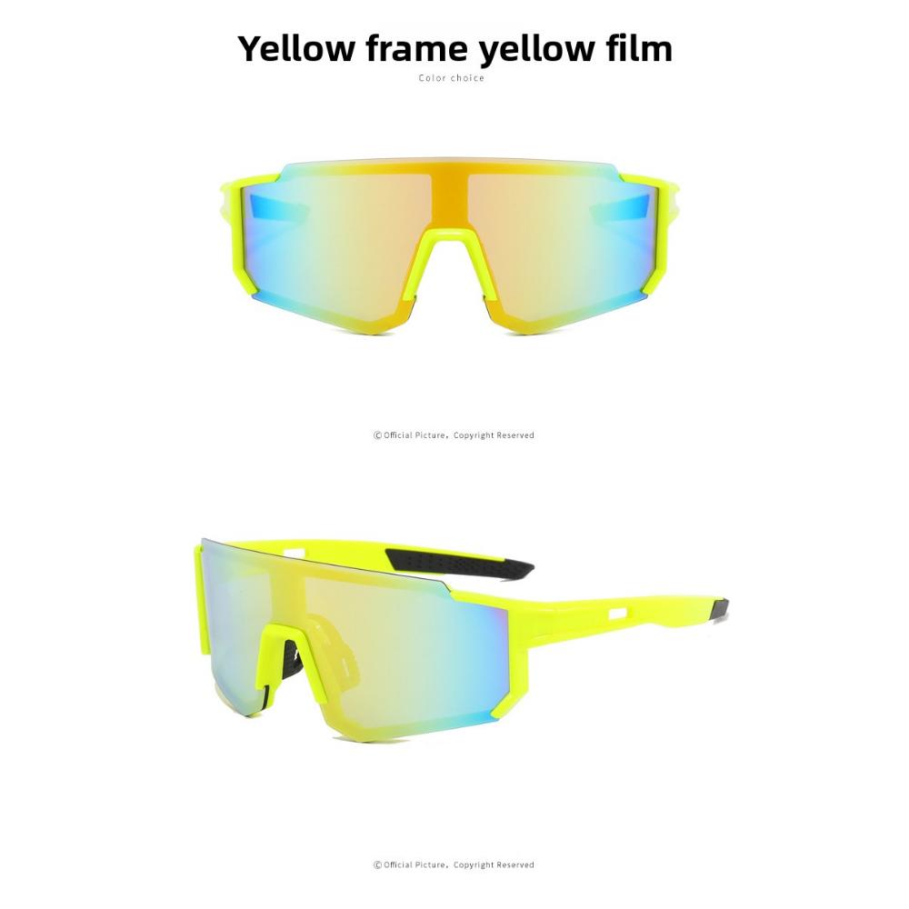 Europäische und amerikanische neue Sport-Radbrillen, Fahrrad-Trend Herren- und Damen-farbige Outdoor-Sonnenbrillen, beschichtete Modebrillen