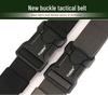Men's Tactical Quick Release Stretch Belt with Aluminum Buckle for Outdoor and Casual Wear