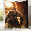 Classic God of War Games Kratos Flannel Blanket,Ultra Soft Plush Throw for Home Bedroom Bed Sofa Cover Office Camping Picnic