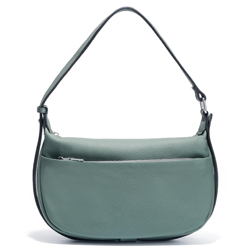 

Сумка-хобо Zency Linen Green для поездок на работу, дизайнерская сумка