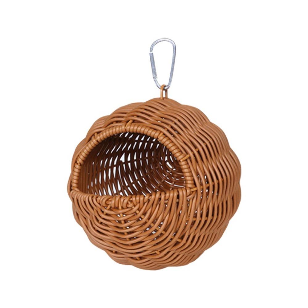 Bequemes gewebtes Vogelnest Atmungsaktives hängendes Hängemattenbett Vogelzucht Haus Vogelkäfig