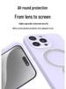 iPhone 17 Pro Max Liquid Silicone Magnetic Rotating Stand Protective Phone Case