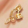 Elegant Retro Tulip Pearl Tassel Brooch for Women – High-End Qipao & Jacket Accessory