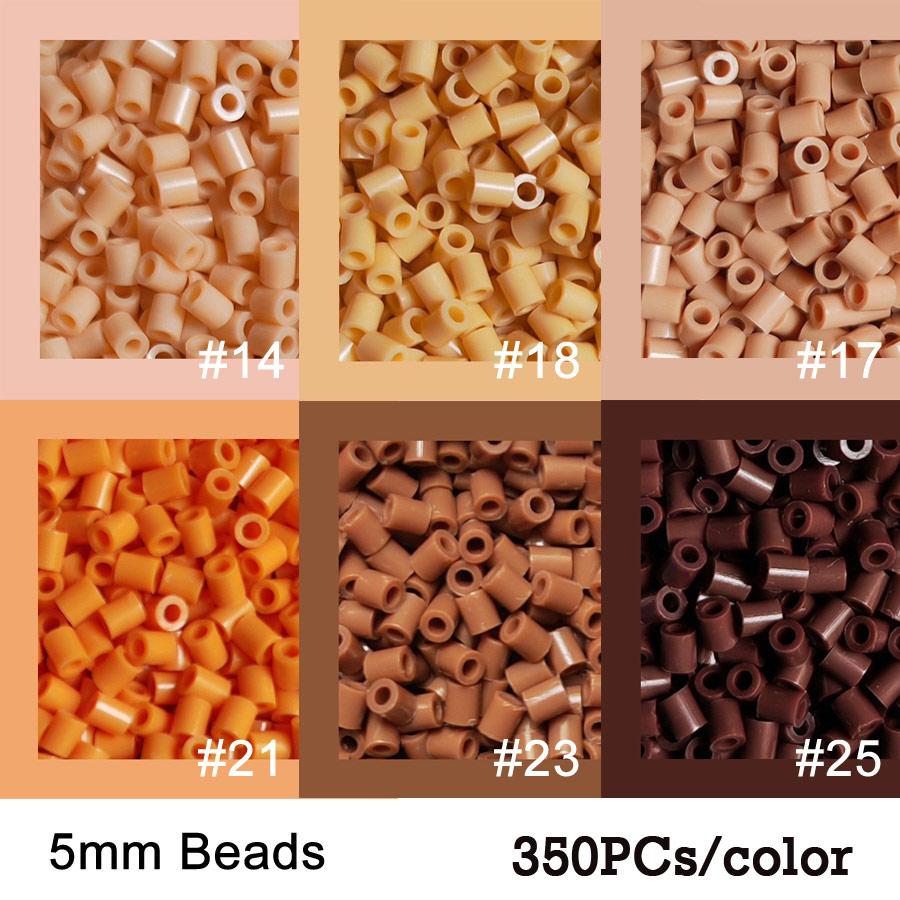 Non-Toxic 350Pcs/Color 5Mm Iron Beads Pixel Art Kit 6Color Black White For Kid Hama Perler Bead Diy Puzzles Gift Children Toys