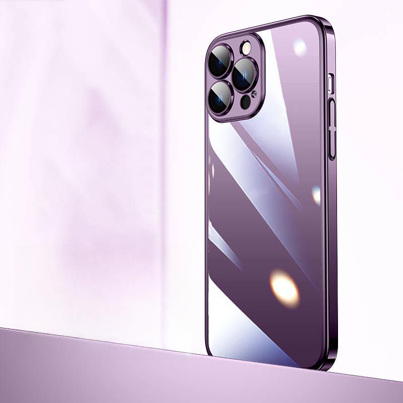 Anwendbar auf Apple 16 Handyhülle Vollumschließend Einfach PC Galvanisiert IPhone 15 Promax Schutzhülle Transparent 14/13 Hart