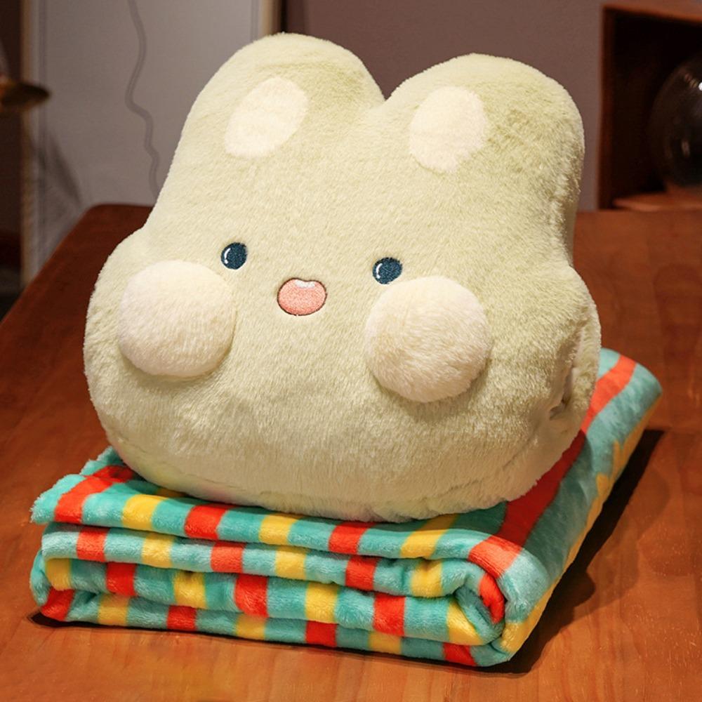 Thickened Cartoon Animal Pillow Hand Insertion Type Nap Pillow Throw Pillow Blanket Summer Winter