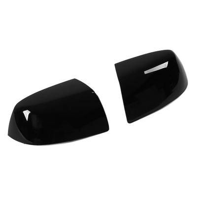 Pair Rearview Mirror Cover Glossy Black 1429790 Replacement for Ford Focus 2005‑2007