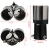 Universal Double Exhaust Tips Colorful Muffler Exhaust Stainless Dual Tail Pipe Muffler Round Carbon Fiber Exhaust Tips Car Deco