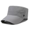 Summer Sunshade Flat Top Hat Men's Outdoor Quick-Drying Hat Fishing Breathable Hat