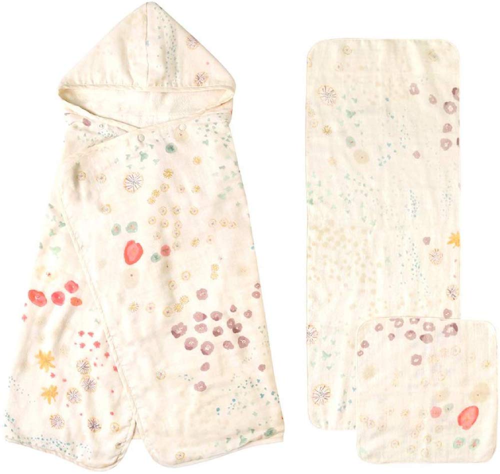 

10mois NAOMI ITO Хлопковая марля для купания 9848 Набор, Амезаику,