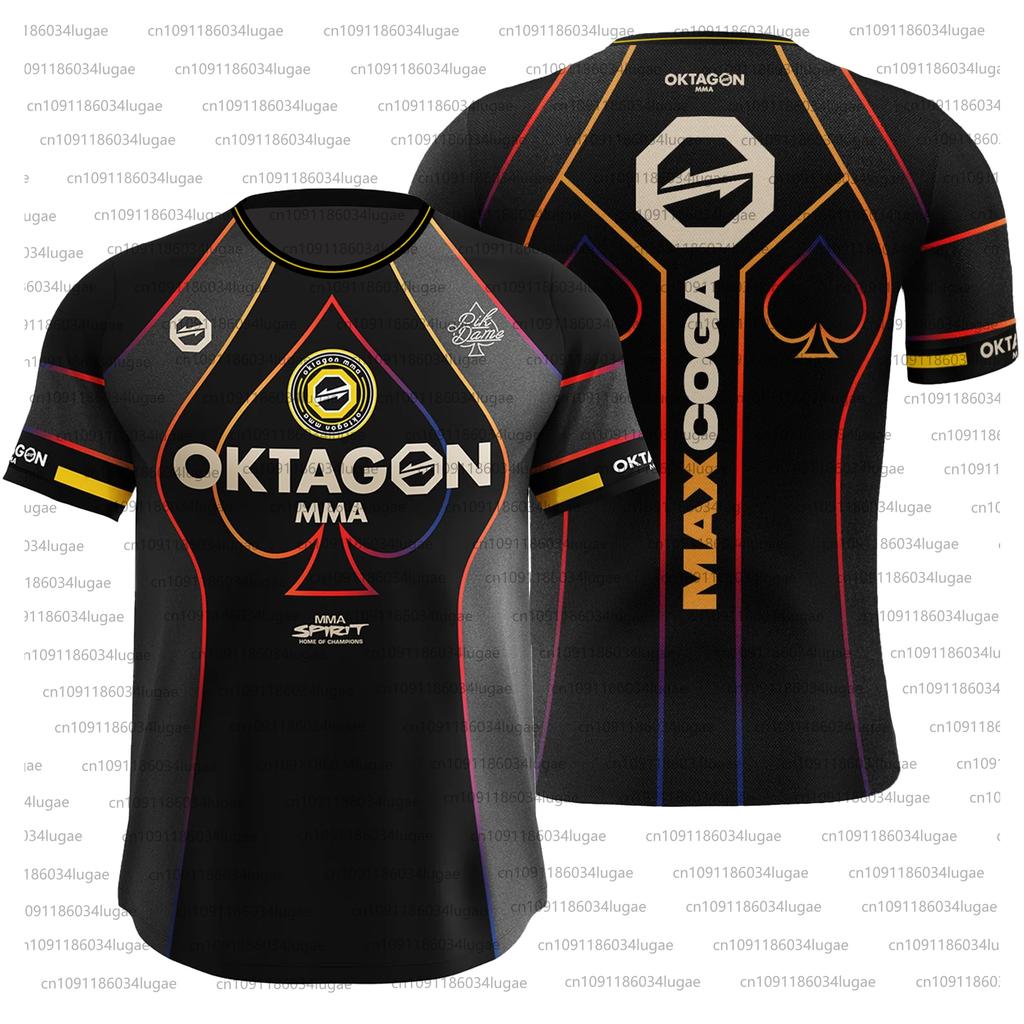 2025 Summer Print OKTAGON Fighting Fighter Fans Uniform Men Women Breathable Round Neck Short Sleeve Man Casual T-shirt Jersey