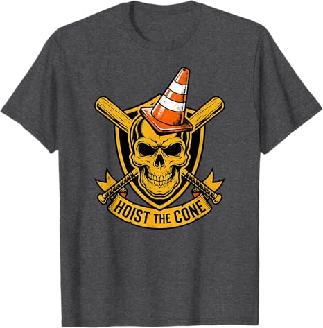 Pirates Hoist The Cone TShirt Y2k Skeleton Gothic Graphic Unisex Clothing Summer Fashion Short Sleeve Saying Tee Cool Novelty Gift