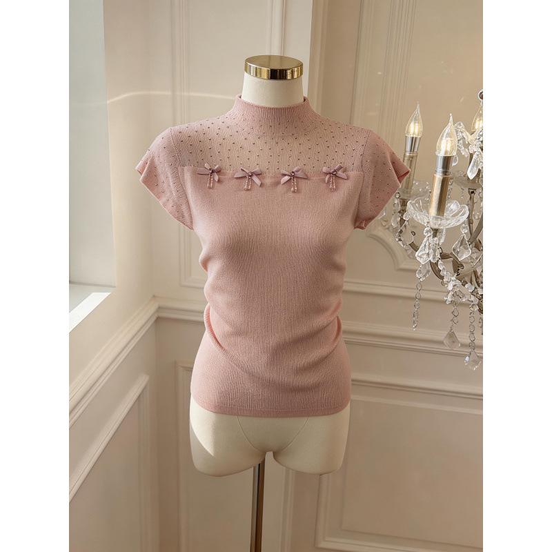 Elegant French Slimming Pullover Vest S абрикосовый