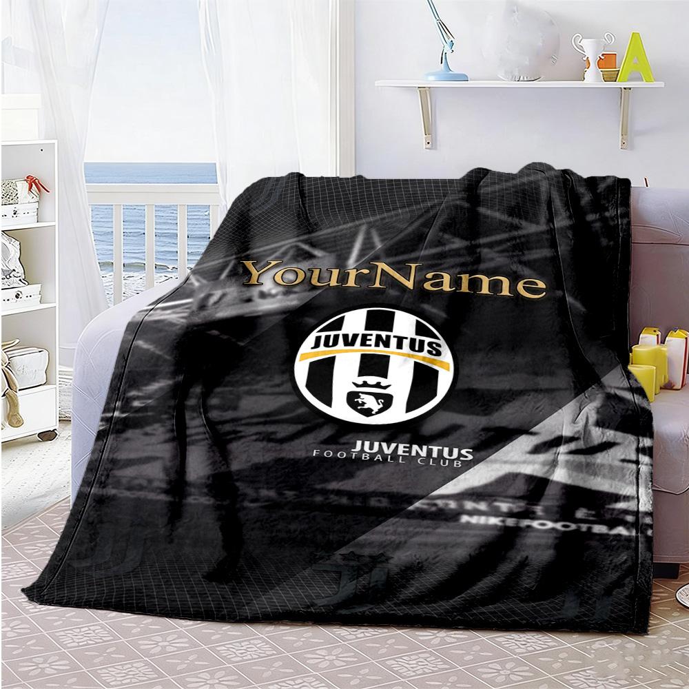 Juventus Personalized Name Blanket Cozy Personalized Blanket Soft & Cozy for Bedding Seaside Picnics Office All-Season Use