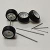 1/64 Wheels For Hotwheels With Rubber Tire Hollow Shaft Model Car Modified Parts