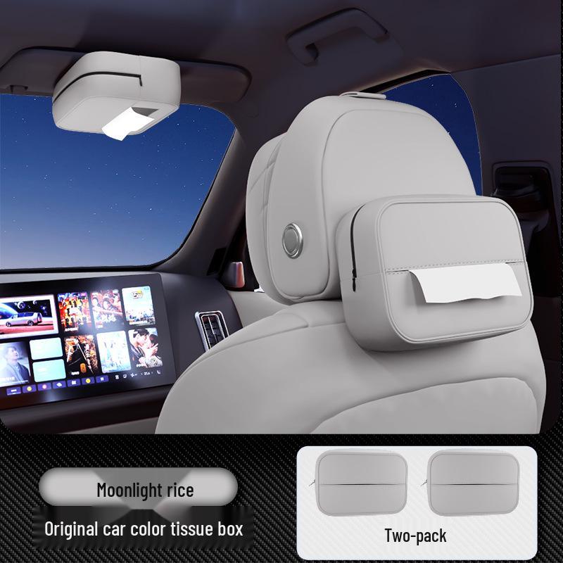 Dark Blue L06 Hanging Tissue Box for Car Seats - New Model