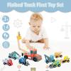 UMU Construction Vehicle Miniature Educational Emergency Vehicle Work Vehicle Toy for Boys Ages 3 and Various Vehicles Working Toy Wooden Set, Cars,